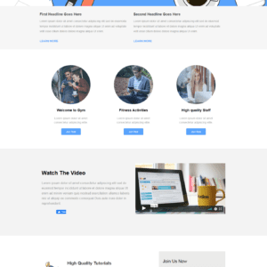 Landing page thanh lịch